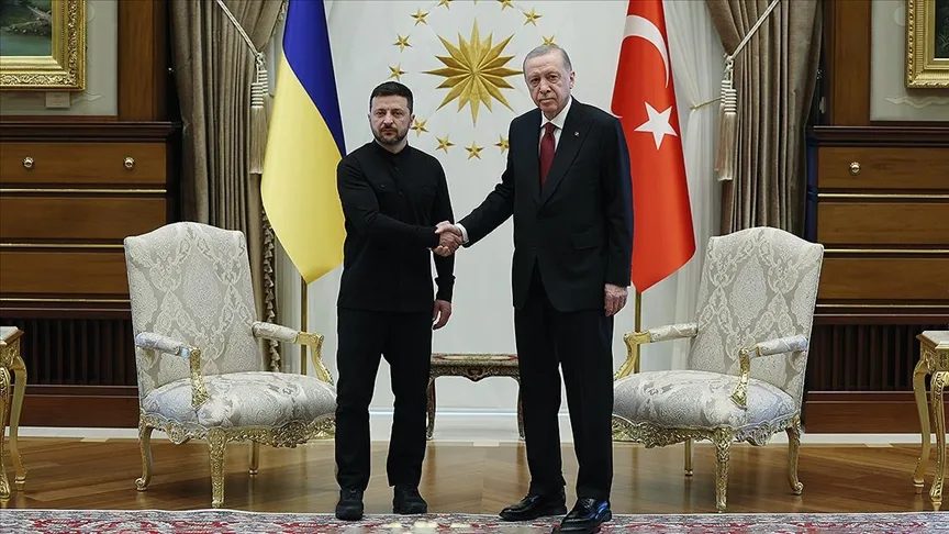 Erdoğan, Zelenskiy ile bir araya geldi