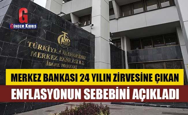 Merkez Bankası 24 yılın zirvesine çıkan enflasyonun sebebini açıkladı